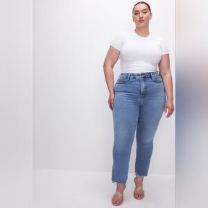 Good American Good Legs Straight Leg Jeans Size 15